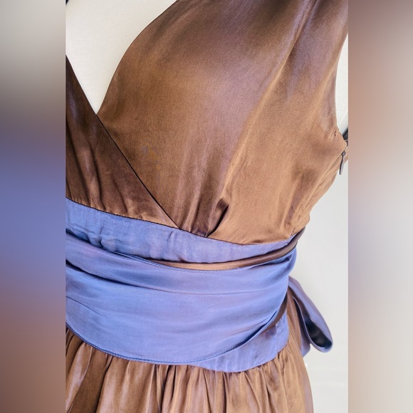 Zara Two Tone Shimmer Dress - Picture 4 of 6